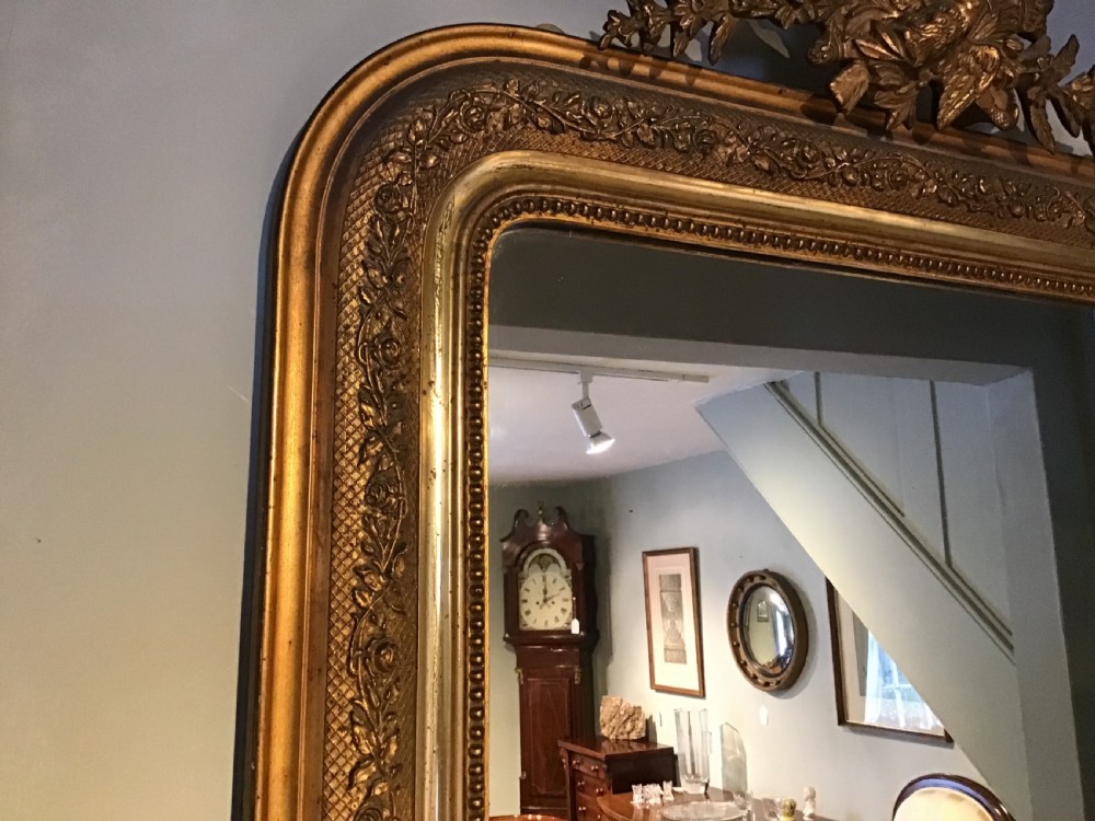 Antique gilt framed mirror View IV