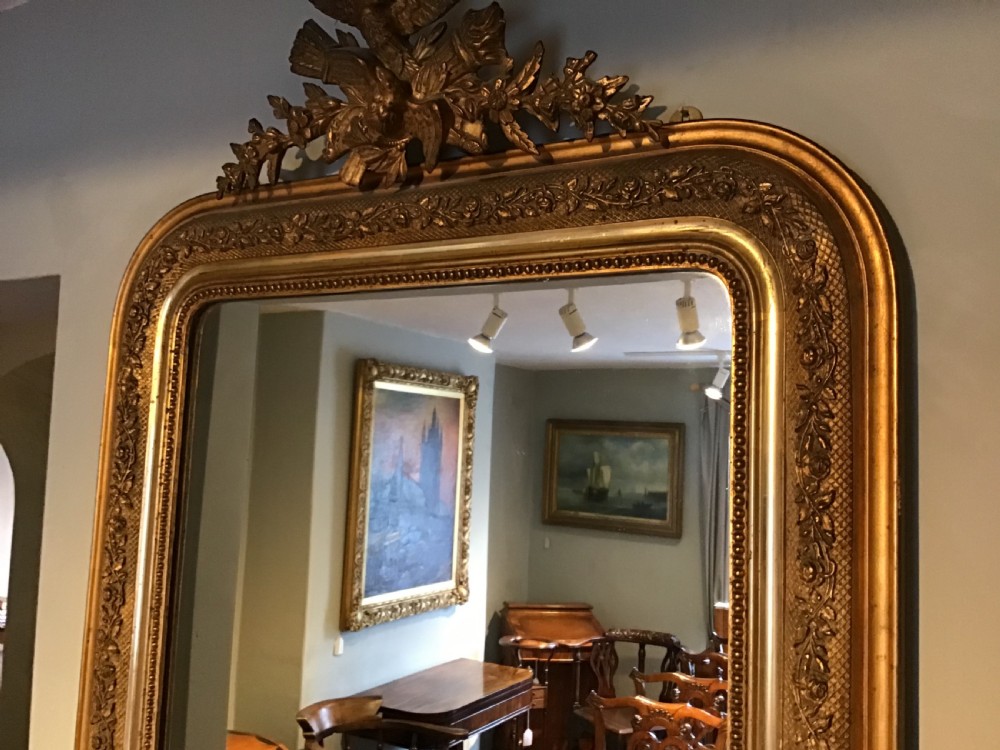 Antique gilt framed mirror View V