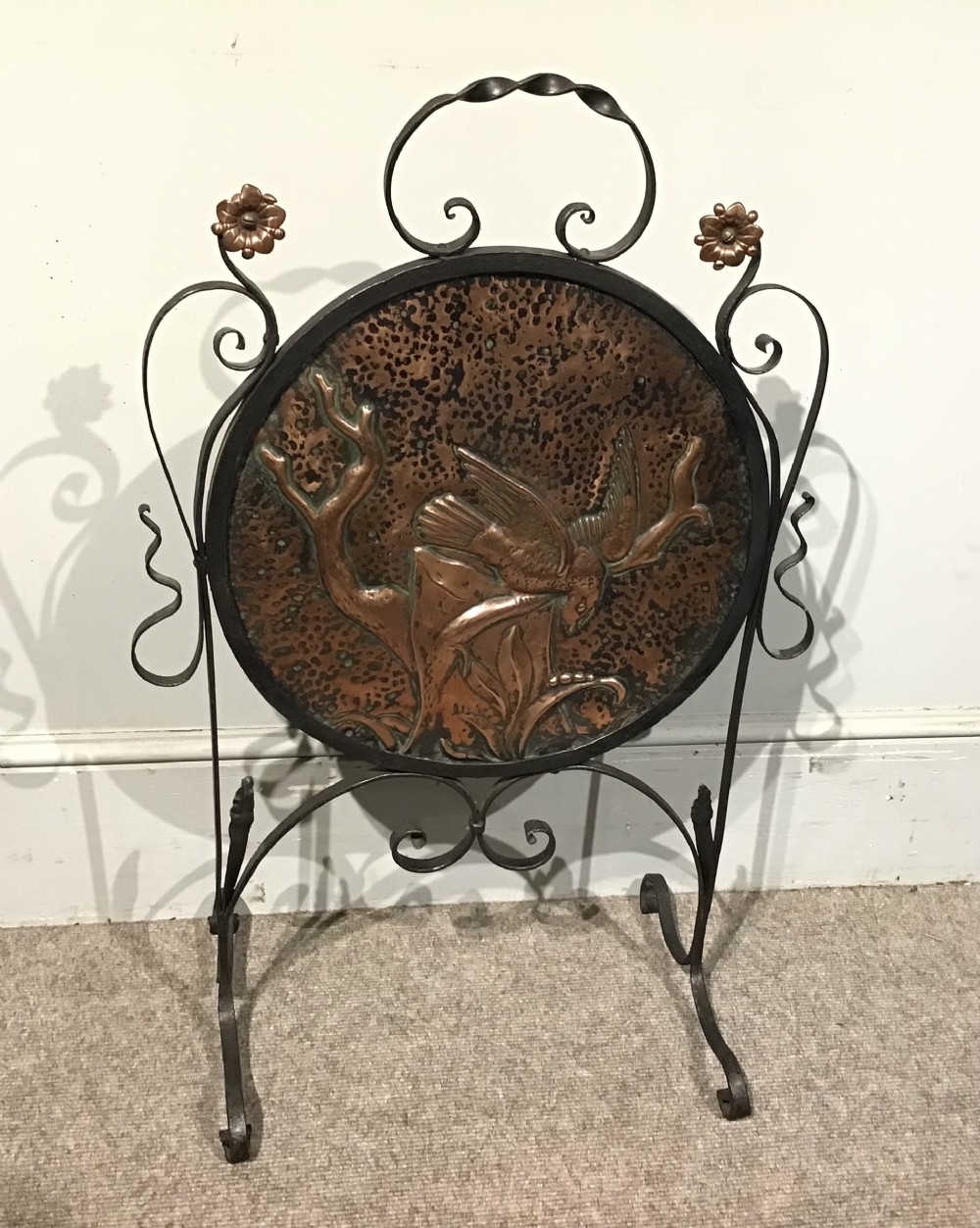 Arts and crafts fire screen