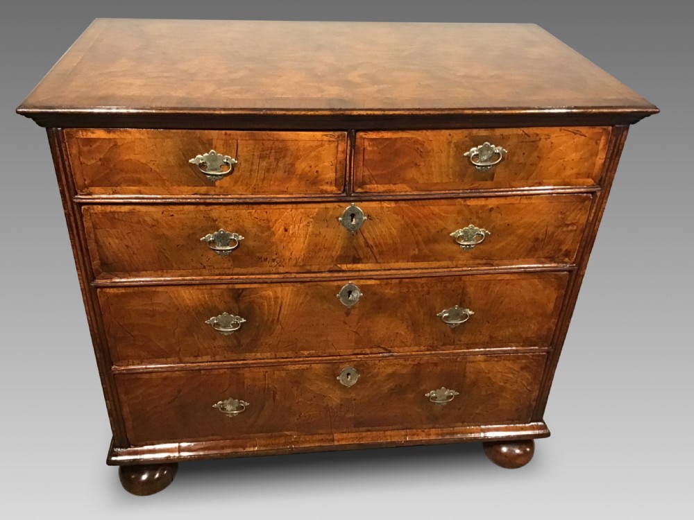 Antique walnut chest of drawers