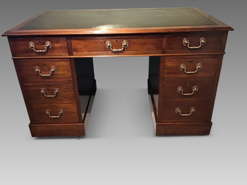 Antique pedestal desk