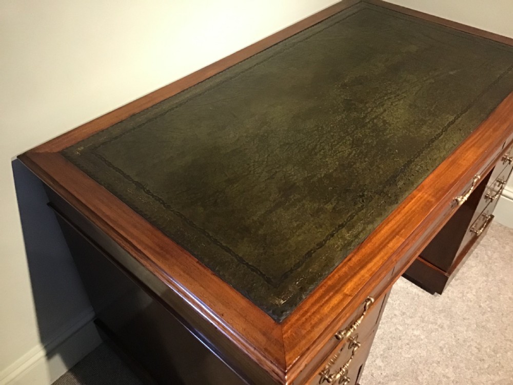 Antique pedestal desk View IV