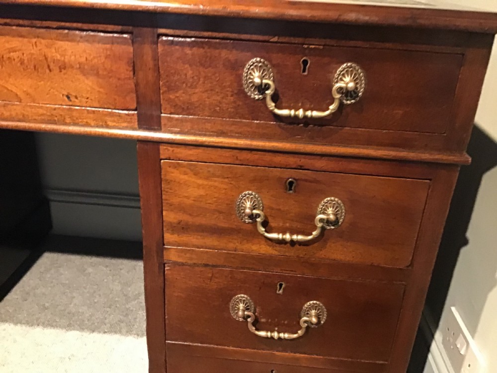 Antique pedestal desk View VI