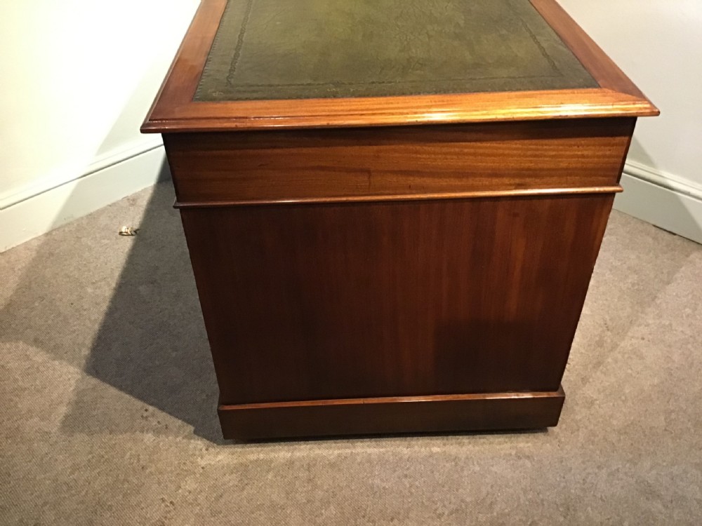 Antique pedestal desk View IX
