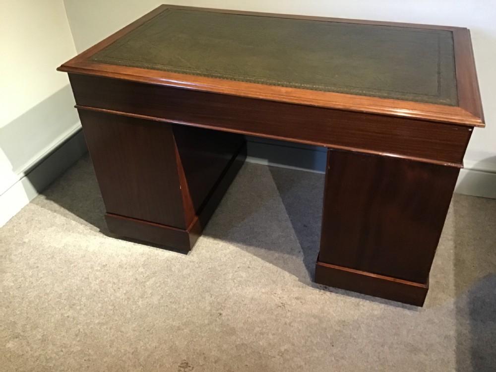 Antique pedestal desk View X