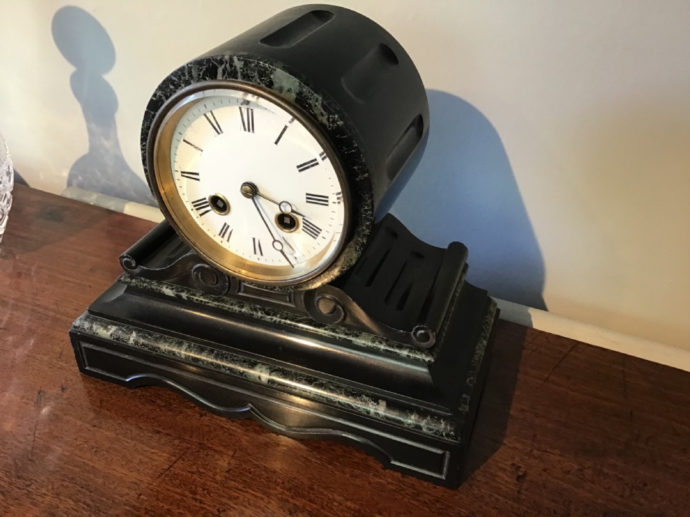 Antique slate and marble clock View II