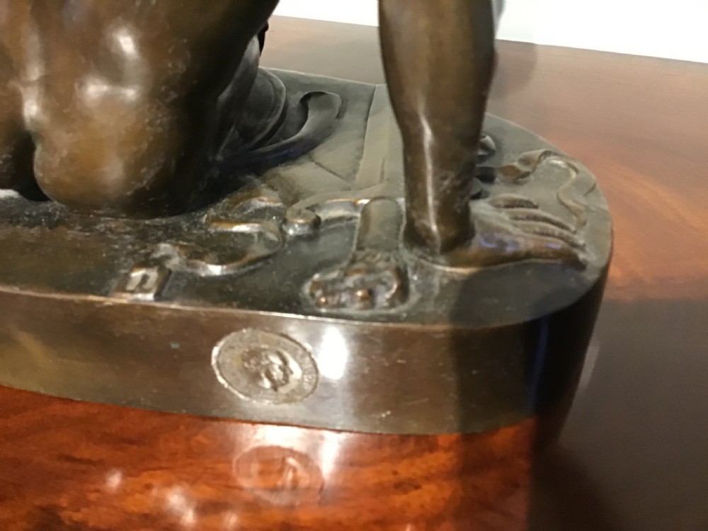 Antique bronze figure The Dying Gaul View IV