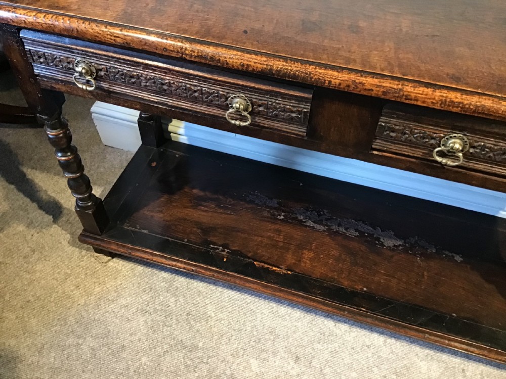 Antique oak dresser base View VII