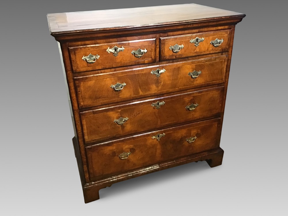 Antique walnut chest of drawers