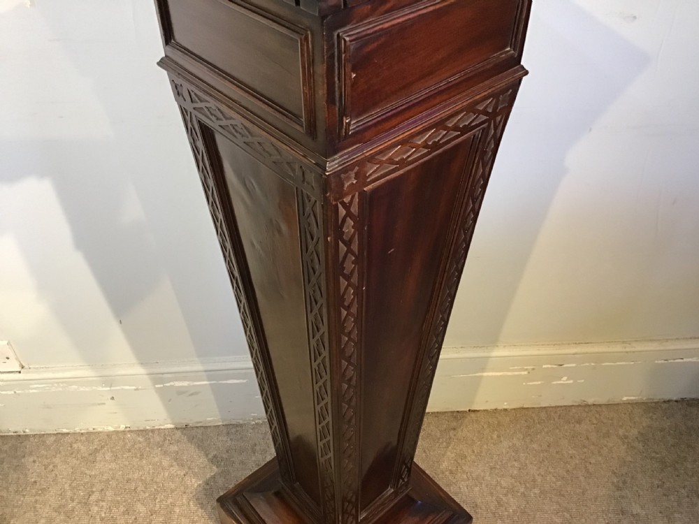 Antique mahogany pedestal View III