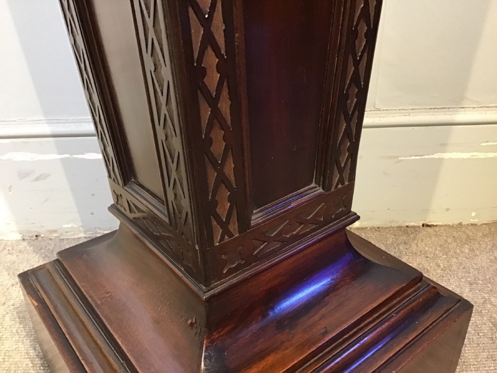 Antique mahogany pedestal View IV