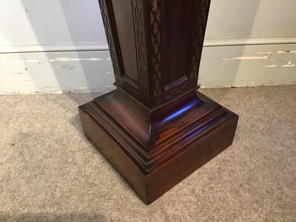 Antique mahogany pedestal View V