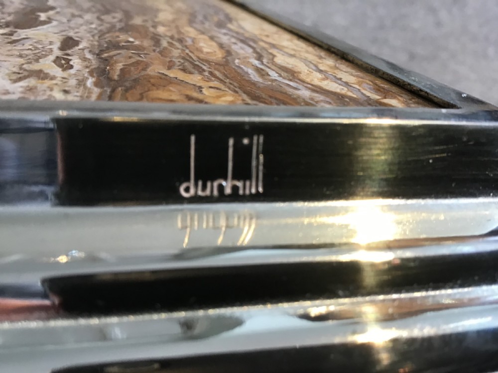 Dunhill silver plated card case View VII