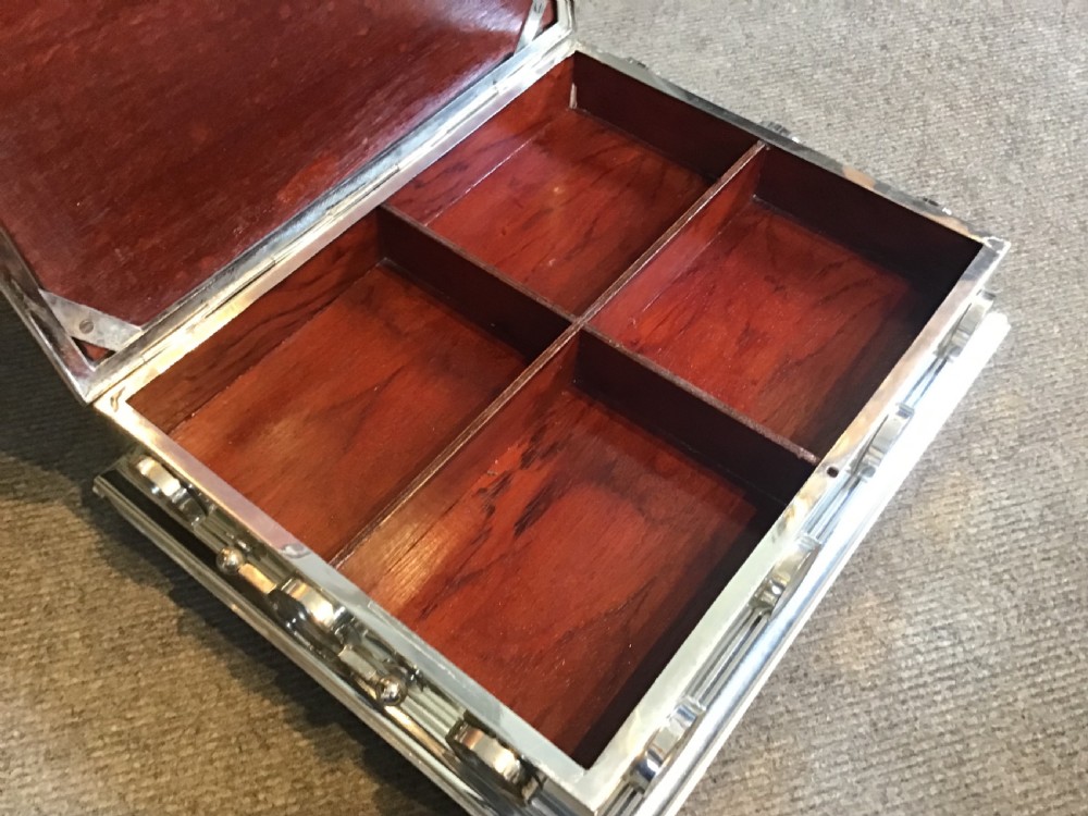 Dunhill silver plated card case View IX