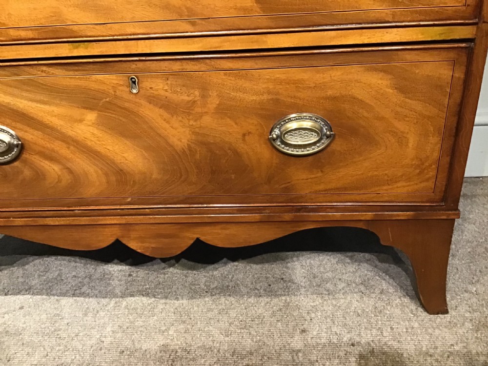 An antique mahogany chest of drawers View IX
