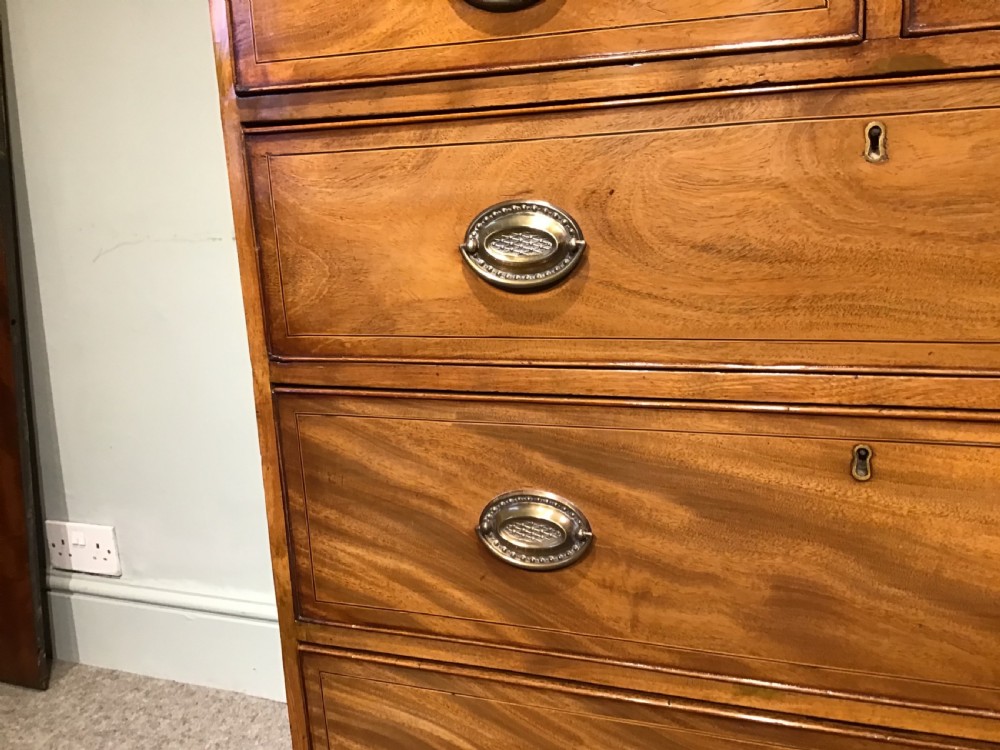 An antique mahogany chest of drawers View XI