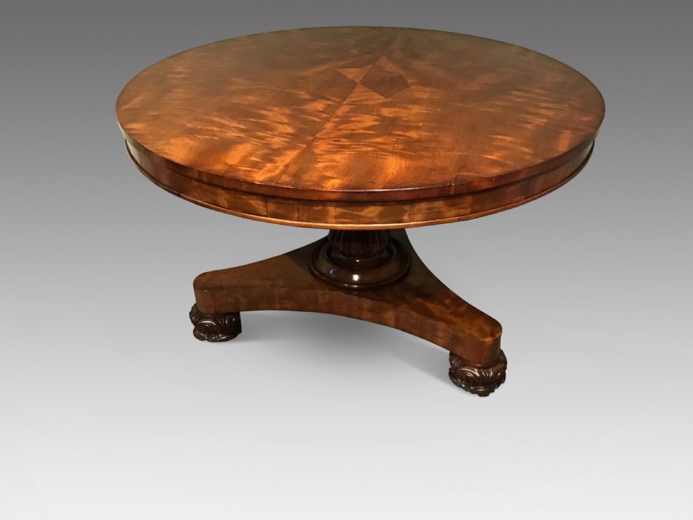 Antique mahogany centre table