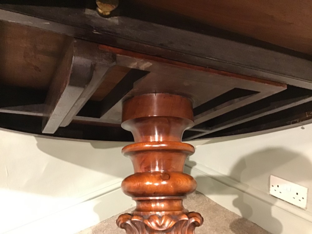 Antique mahogany centre table View VII