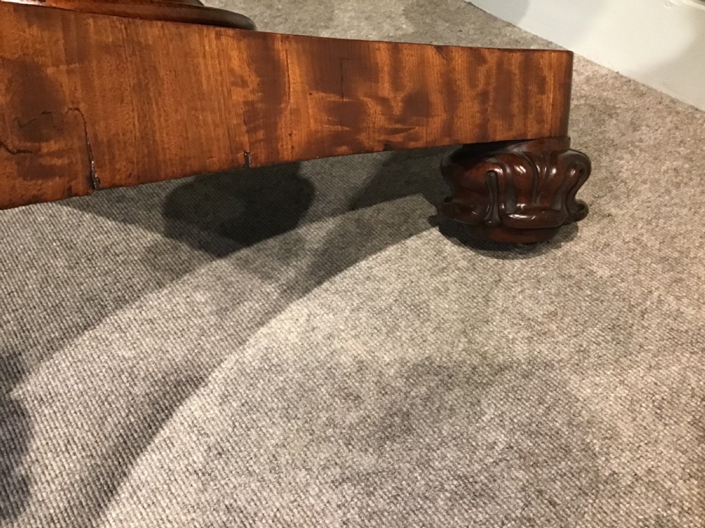 Antique mahogany centre table View VIII