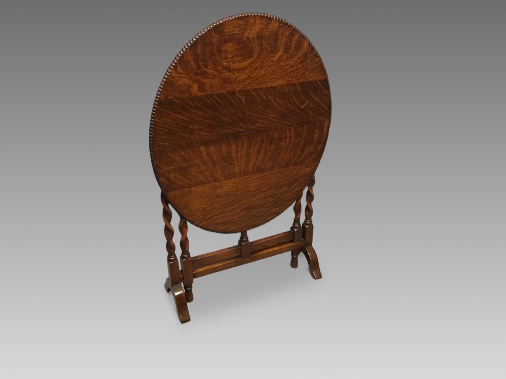Antique oak folding table