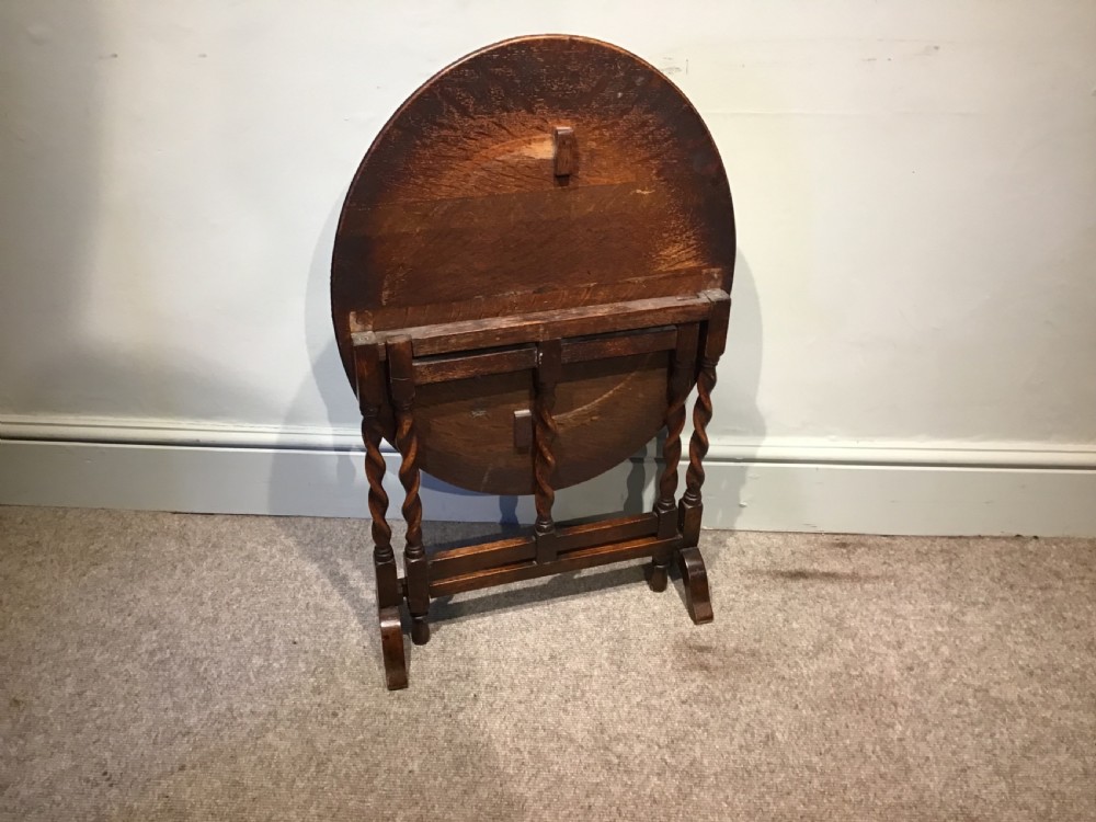 Antique oak folding table View III