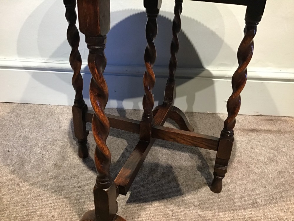 Antique oak folding table View V