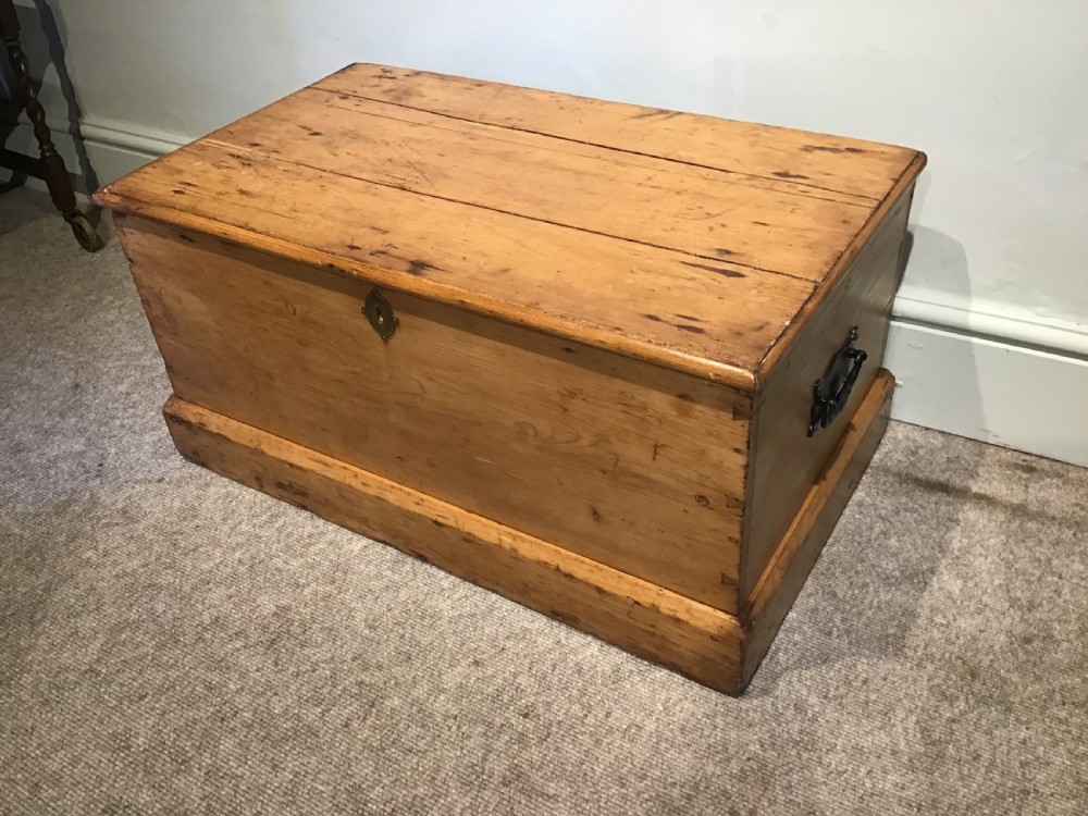 Antique pine box View II