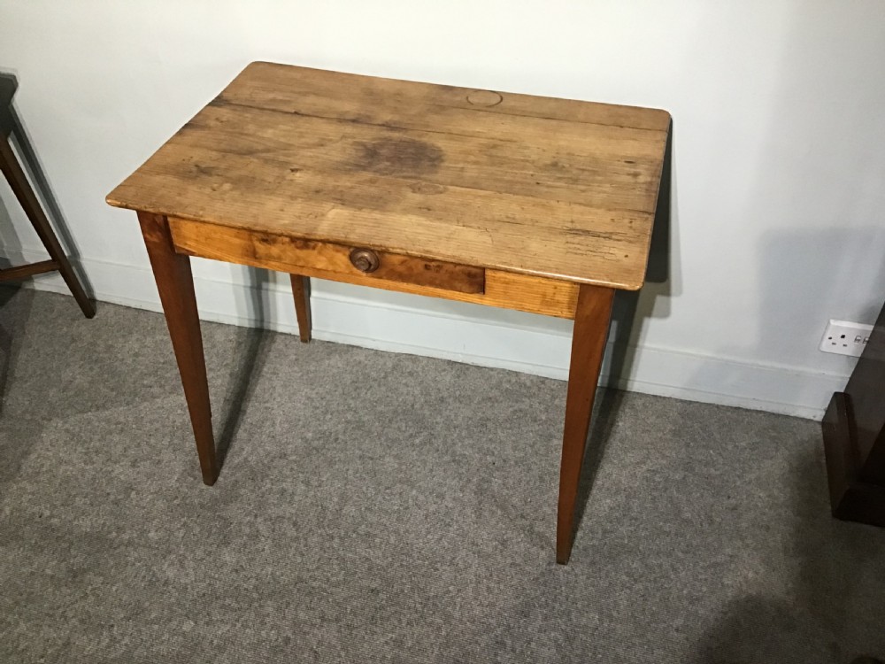 Antique fruitwood sidetable View II
