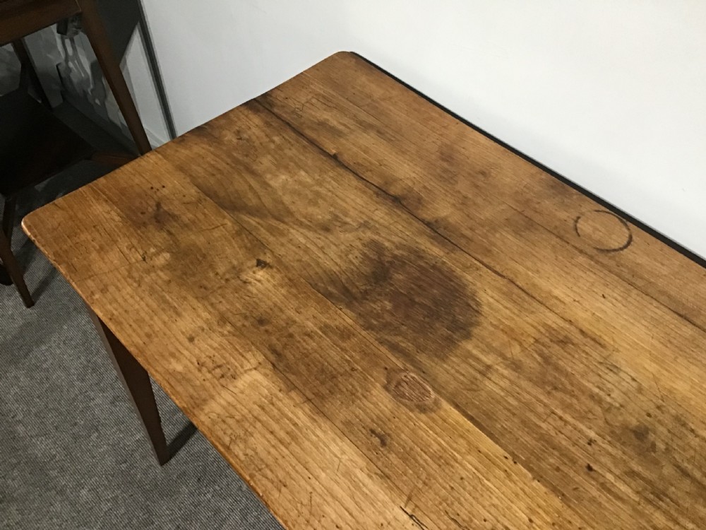 Antique fruitwood sidetable View III