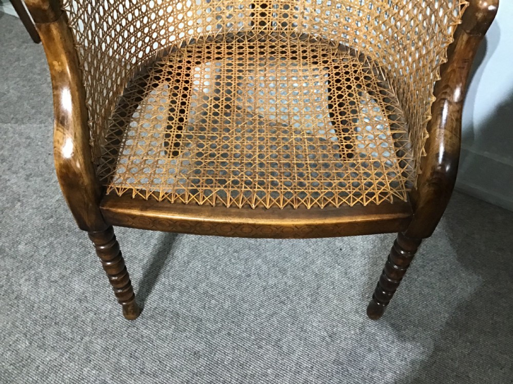 Antique beech Bergere chair View III