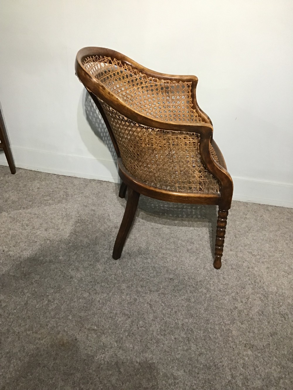 Antique beech Bergere chair View IV