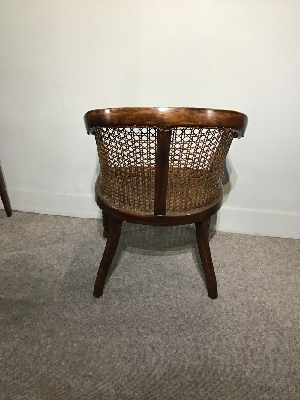 Antique beech Bergere chair View VI