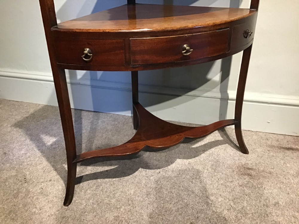 Antique corner washstand View III