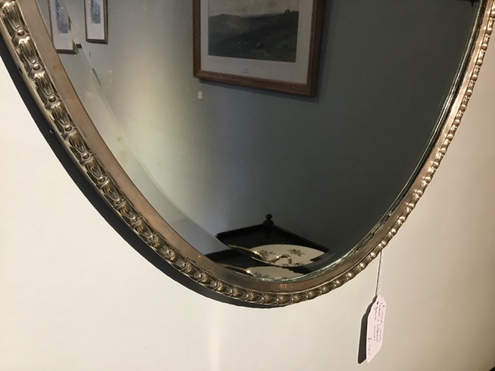 Antique oval wall mirror View II