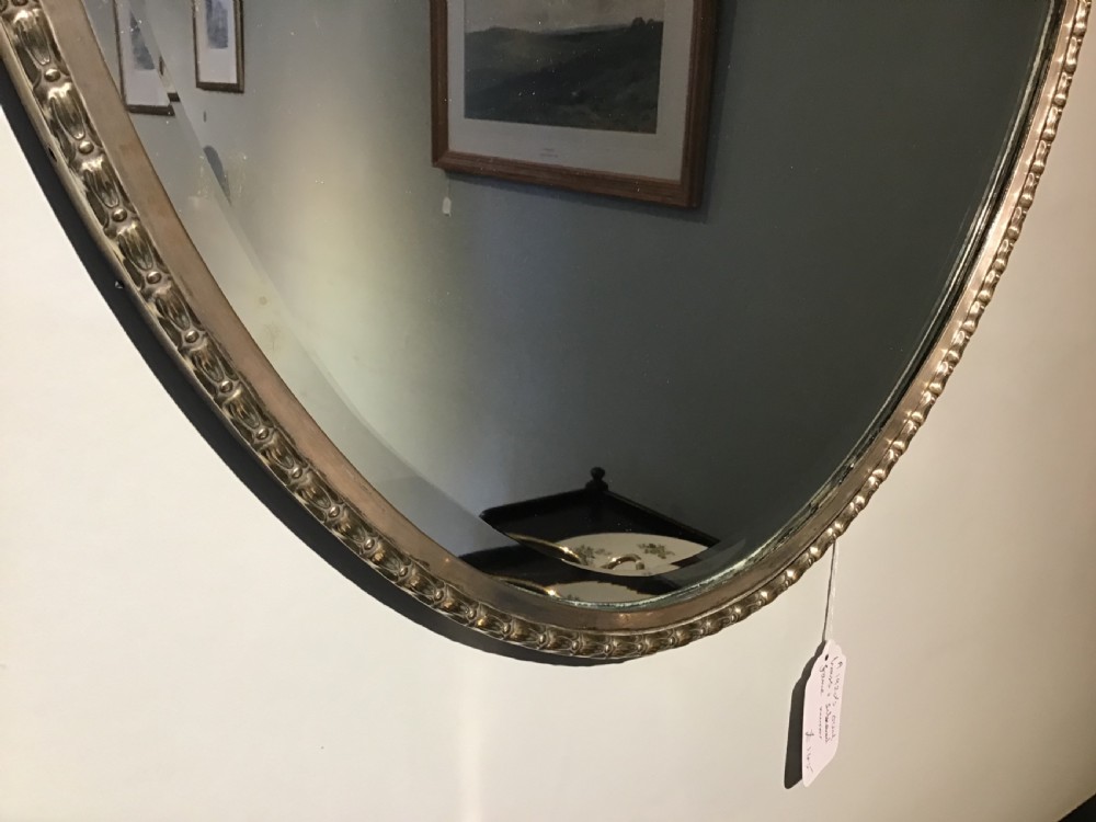 Antique oval wall mirror View III