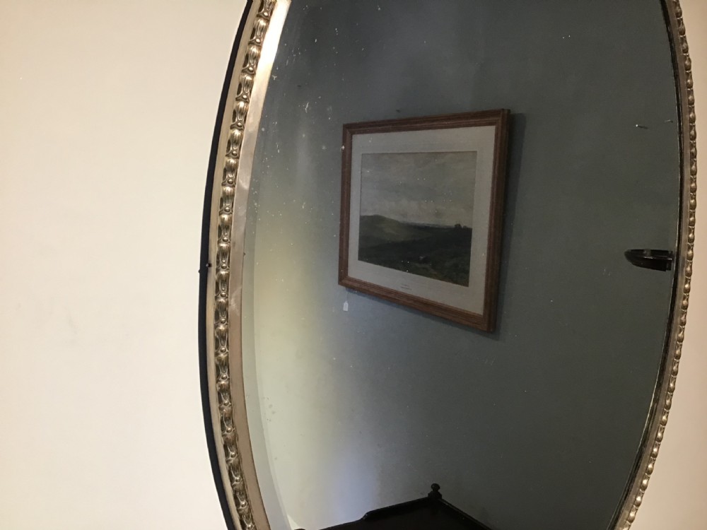 Antique oval wall mirror View IV