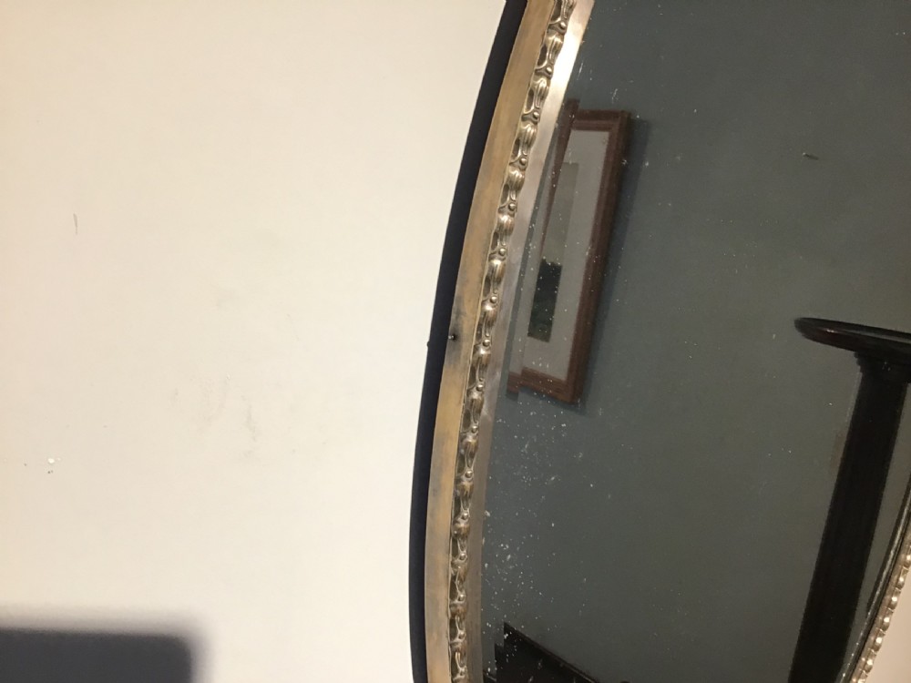 Antique oval wall mirror View V