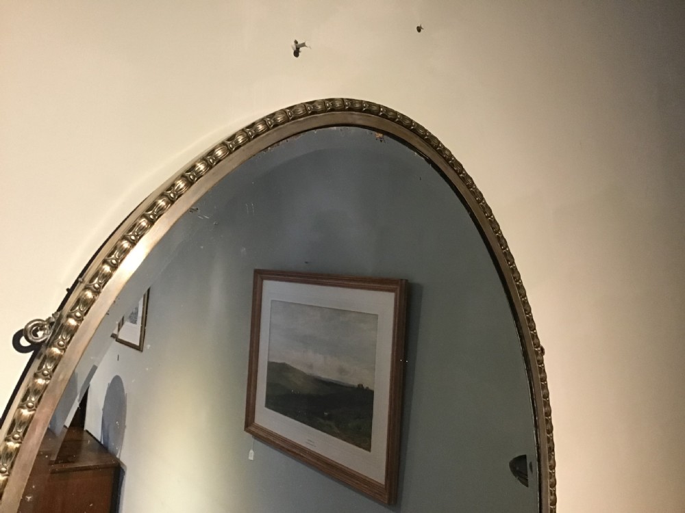Antique oval wall mirror View VI
