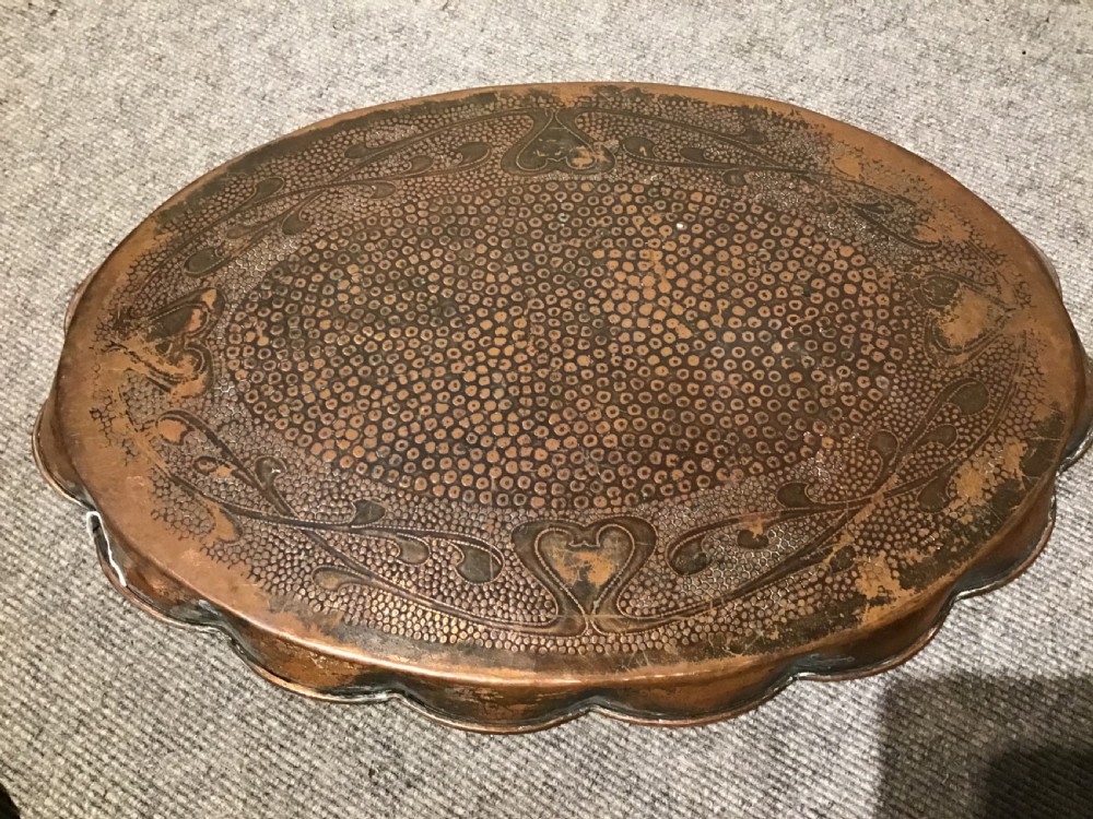 Set of four copper trays View VI