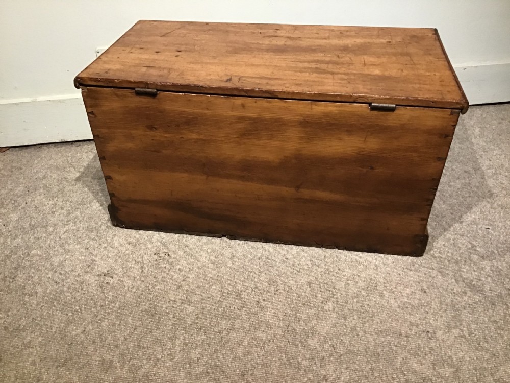 Antique pine chest View V