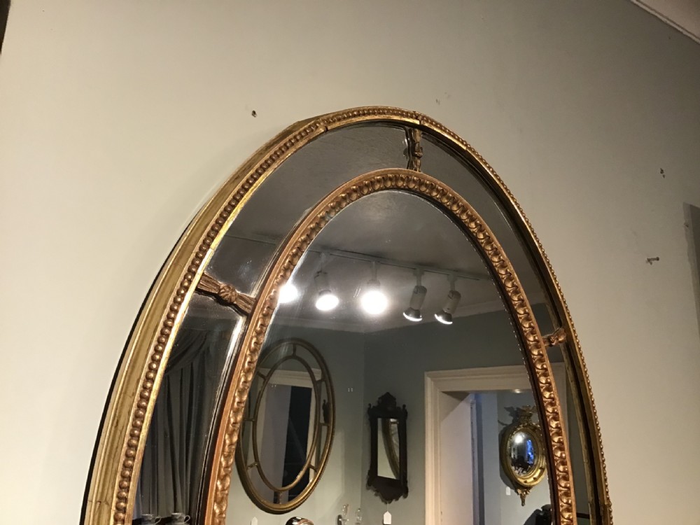 Antique oval gilt mirroe View IV