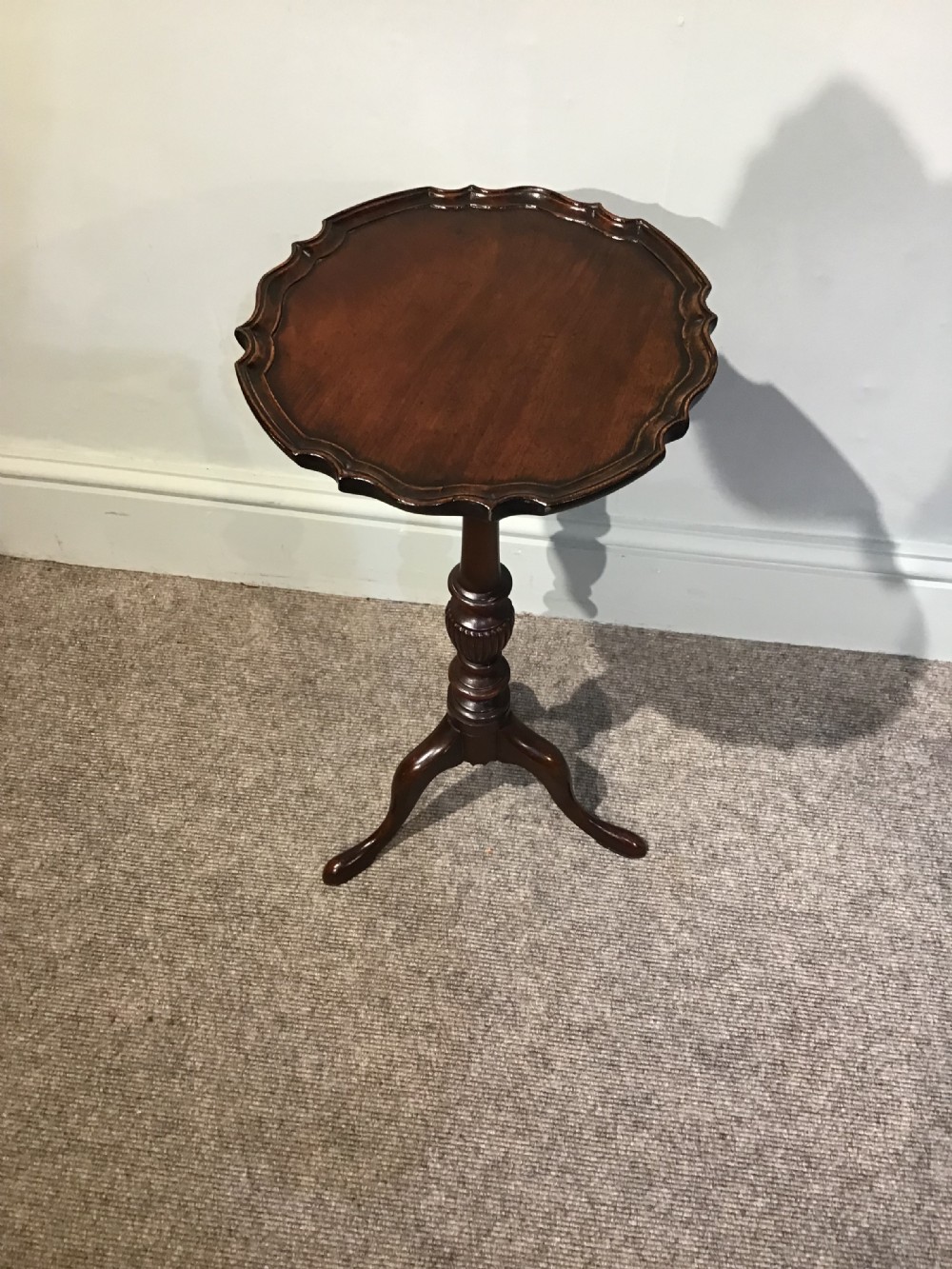 Antique mahogany wine table View II
