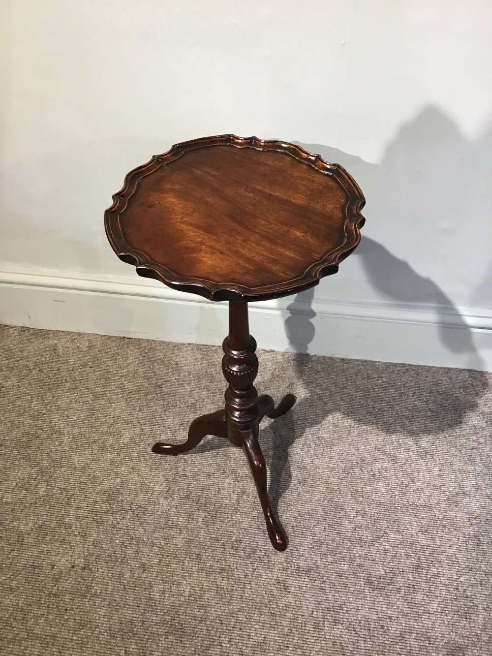 Antique mahogany wine table View III