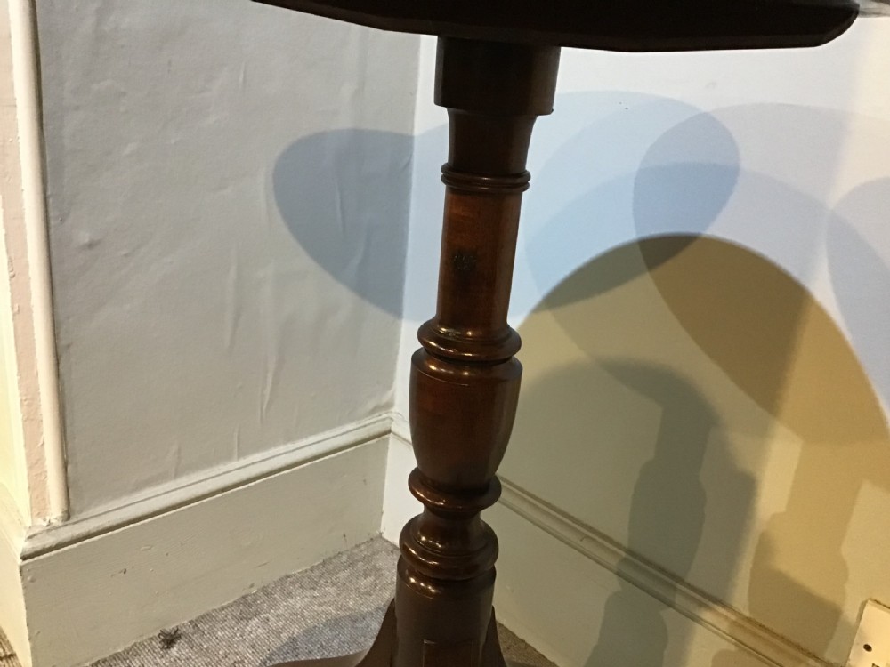 Antique mahogany tripod table View V