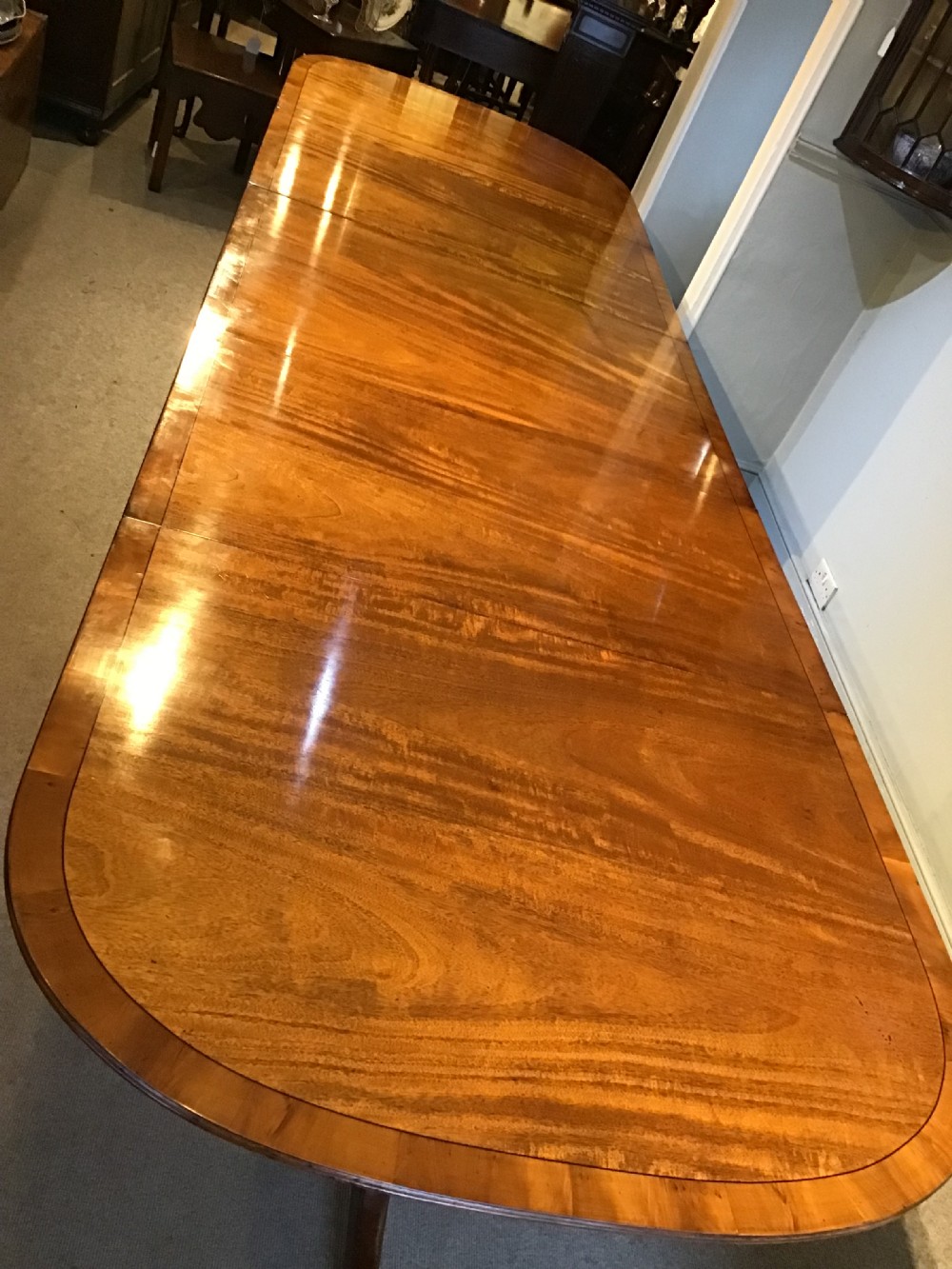 Antique mahogany dining table View V