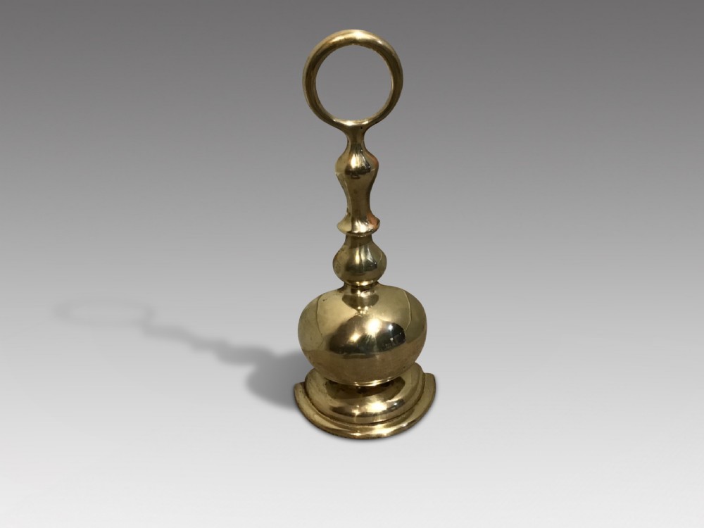 Antique brass door stop