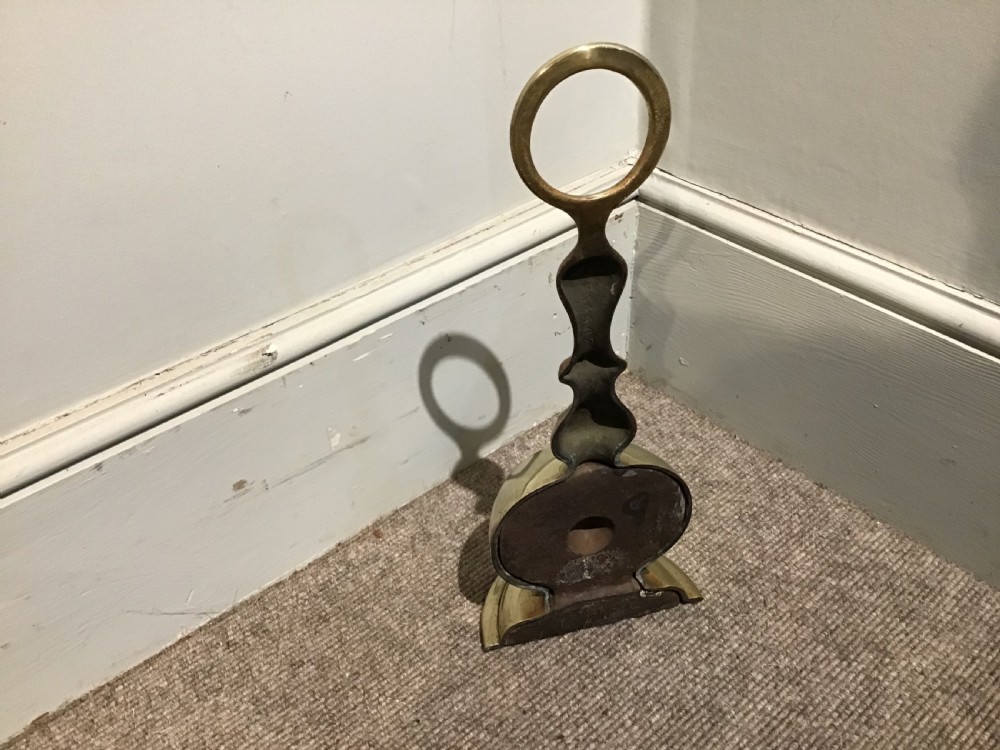 Antique brass door stop View III