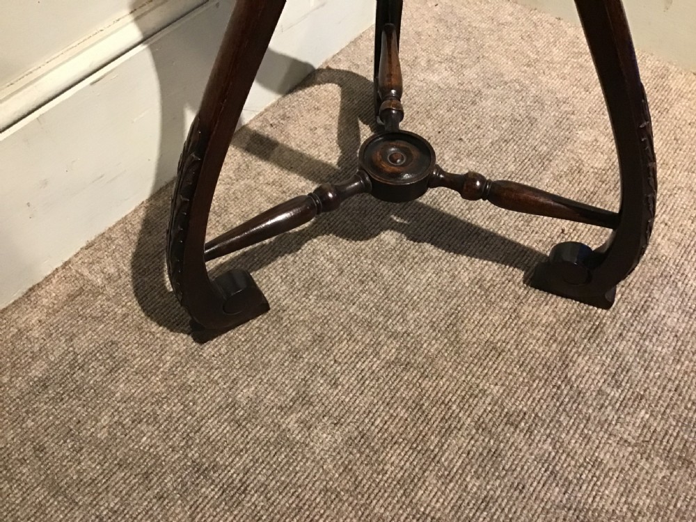 Antique walnut torchere View IV