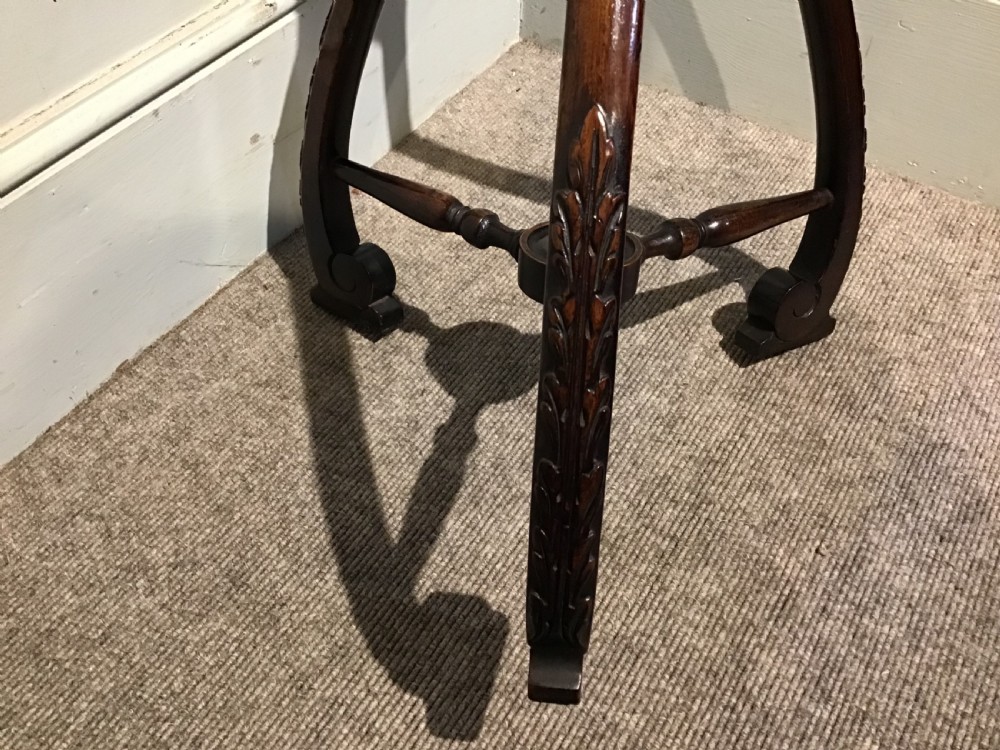 Antique walnut torchere View VI