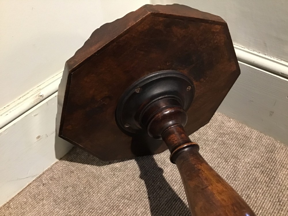 Antique walnut torchere View VII